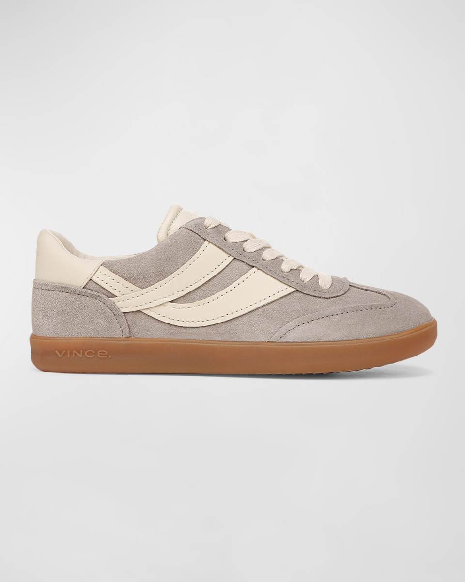 Oasis Mixed Leather Retro Sneakers